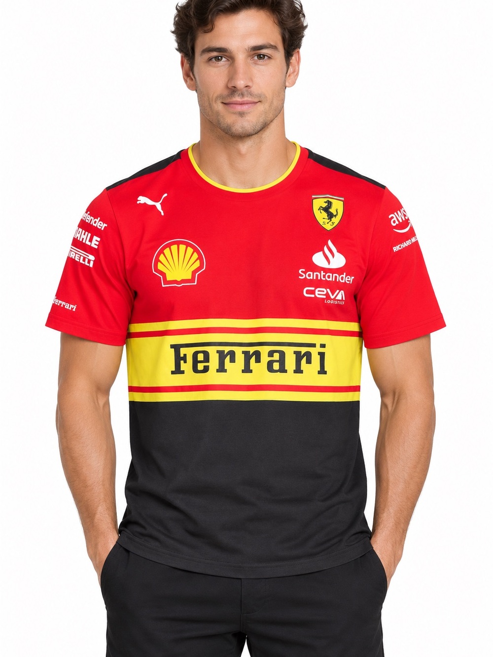 PUMA Scuderia Ferrari 2023 Monza Special Edition Men’s Team T-Shirt